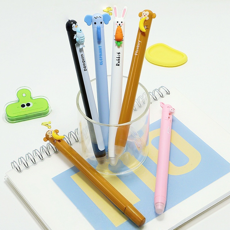 Novelty Animal Topper Erasable - Retractable Eraser Pen Click recension och pris